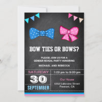 Bow Ties or Bows Gender Reveal Party
