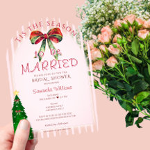 Bow Tis The Season To Be Married Bridal Shower