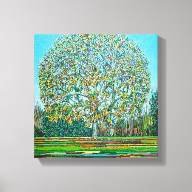Bow Tree Autumn Canvas Print (Front)