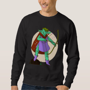 bow troll archery sweatshirt
