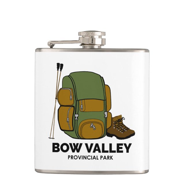 Bow Valley Provincial Park Backpack Hip Flask (Front)