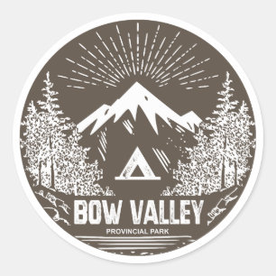 Bow Valley Provincial Park Classic Round Sticker