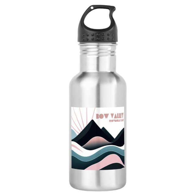 Bow Valley Provincial Park Coloured Hills 532 Ml Water Bottle (Front)