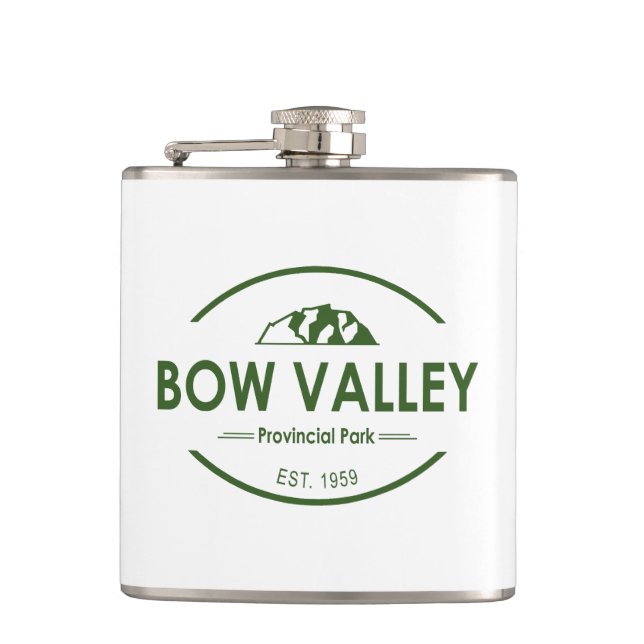 Bow Valley Provincial Park Hip Flask (Front)