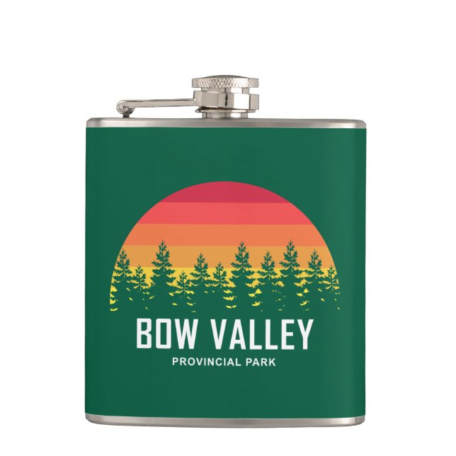 Bow Valley Provincial Park Hip Flask (Front)