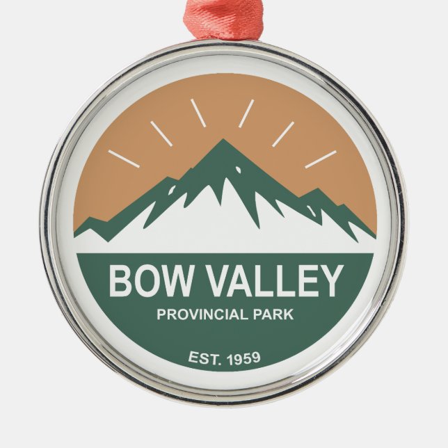 Bow Valley Provincial Park Metal Tree Decoration (Front)