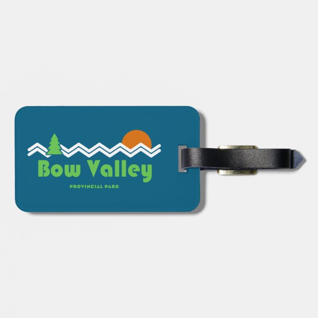 Bow Valley Provincial Park Retro Luggage Tag (Back Horizontal)