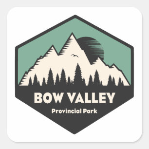 Bow Valley Provincial Park Square Sticker