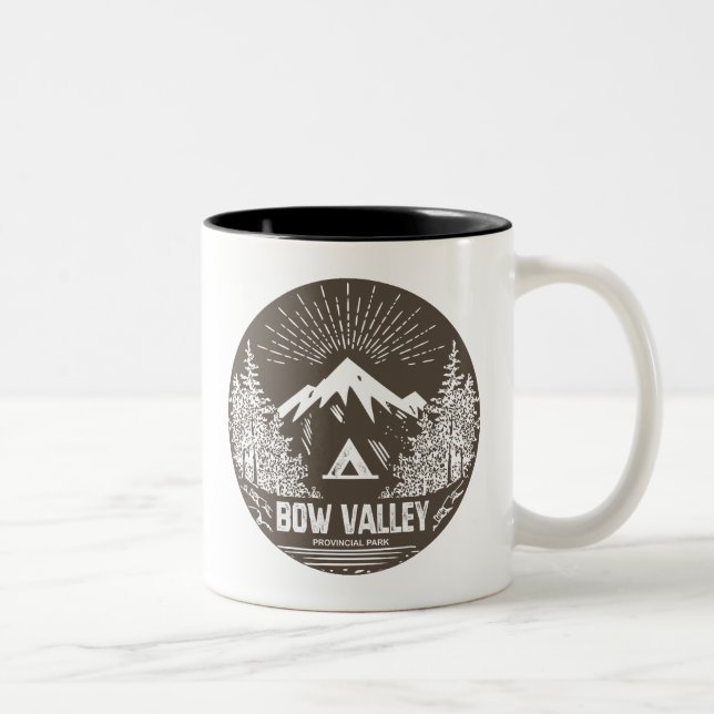 Bow Valley Provincial Park Two-Tone Coffee Mug (Right)