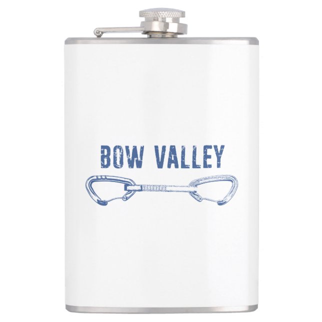Bow Valley Rock Climbing Quickdraw Hip Flask (Front)
