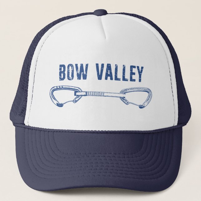 Bow Valley Rock Climbing Quickdraw Trucker Hat (Front)