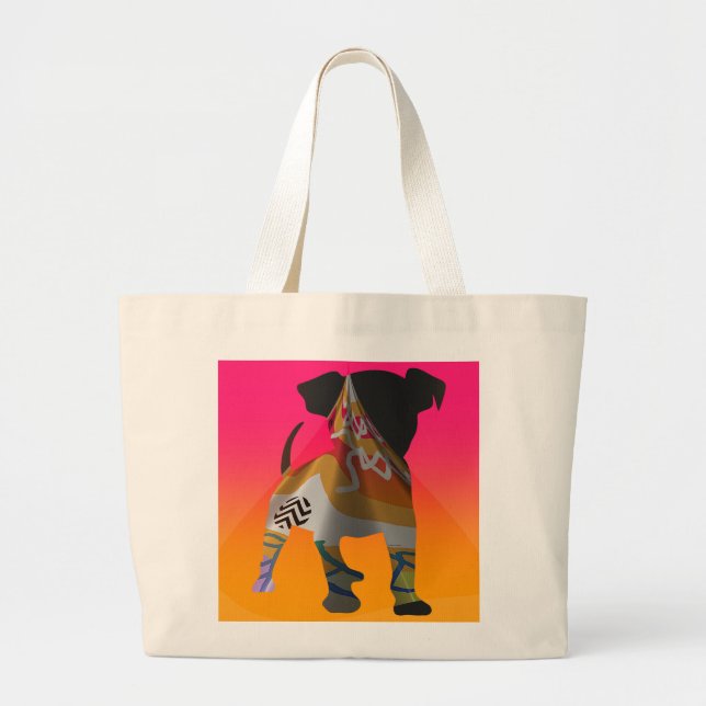 Bow Wow Doggie Tote Bag (Front)