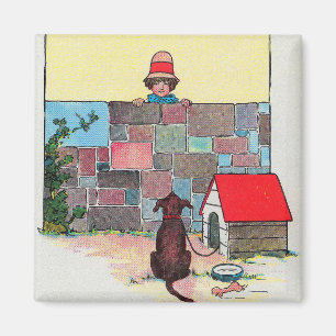Bow-wow-wow! Whose dog art thou? Nursery Rhyme Magnet
