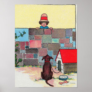 Bow-wow-wow! Whose dog art thou? Nursery Rhyme Poster