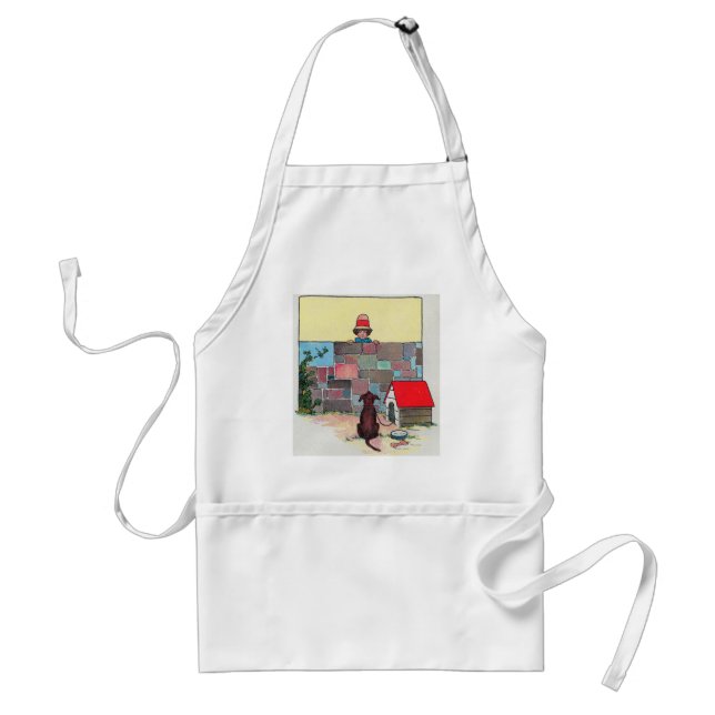 Bow-wow-wow! Whose dog art thou? Nursery Rhyme Standard Apron (Front)