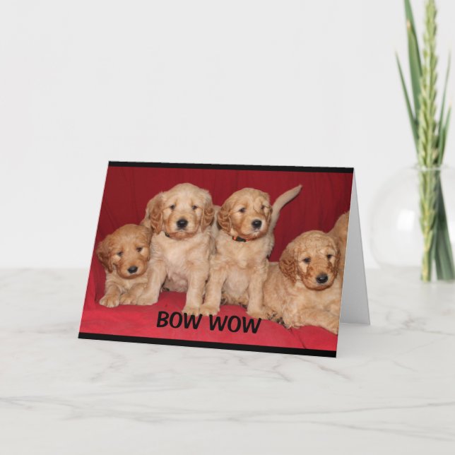 Bow Wow Wow You're An Awesome Mum Mother's Day Card (Front)