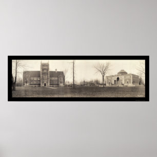 Bowdoin College, Maine Photo 1910 Poster