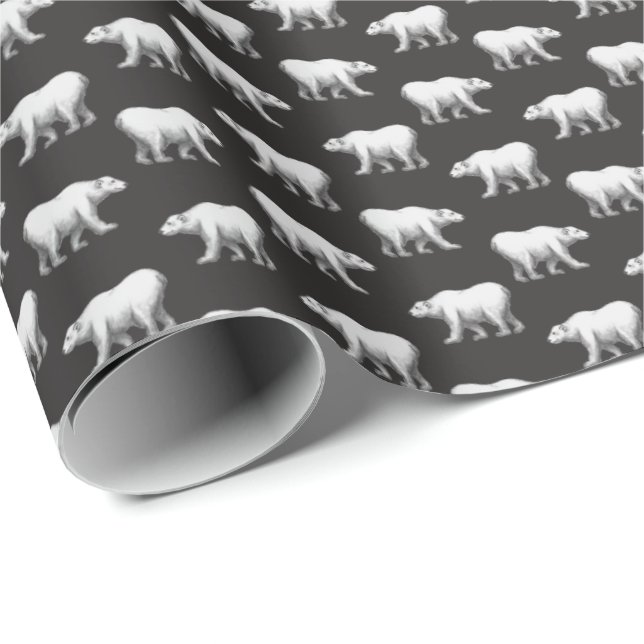 Bowdoin College Polar Bear Wrapping Paper (Roll Corner)