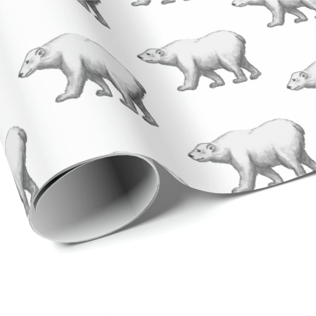 Bowdoin College Polar Bears Wrapping Paper (Roll Corner)