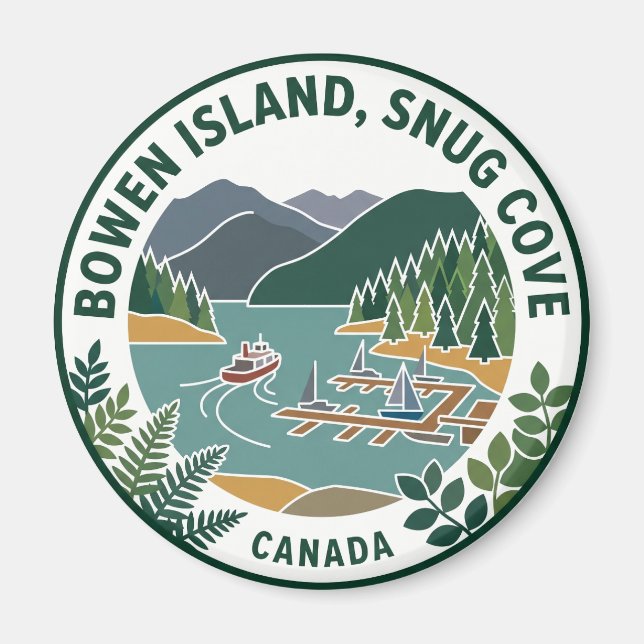 Bowen Island, Snug Cove Canada Magnet (Front)