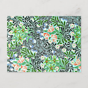 Bower, vintage William Morris pattern, Postcard