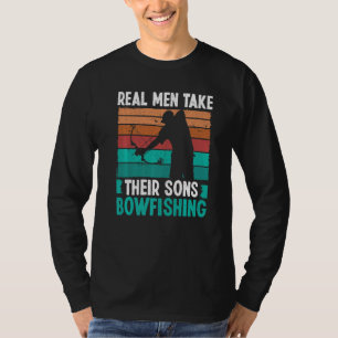 Bowfisher Airboat Real Men take their Sons Bowfish T-Shirt