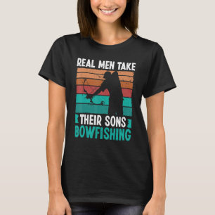 Bowfisher Airboat Real Men take their Sons Bowfish T-Shirt