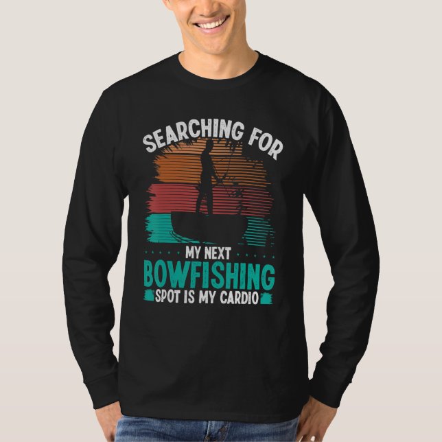Bowfisher Bowfishing Spot Airboat Bowhunter Fisher T-Shirt (Front)