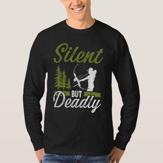 Bowfishing Airboat Fisherman Bow Hunter Archer Bow T-Shirt (Front)