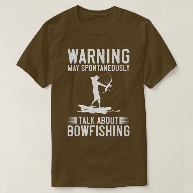 Bowfishing Bow Lights Arrows Crossbow Bowfisher  T-Shirt (Design Front)