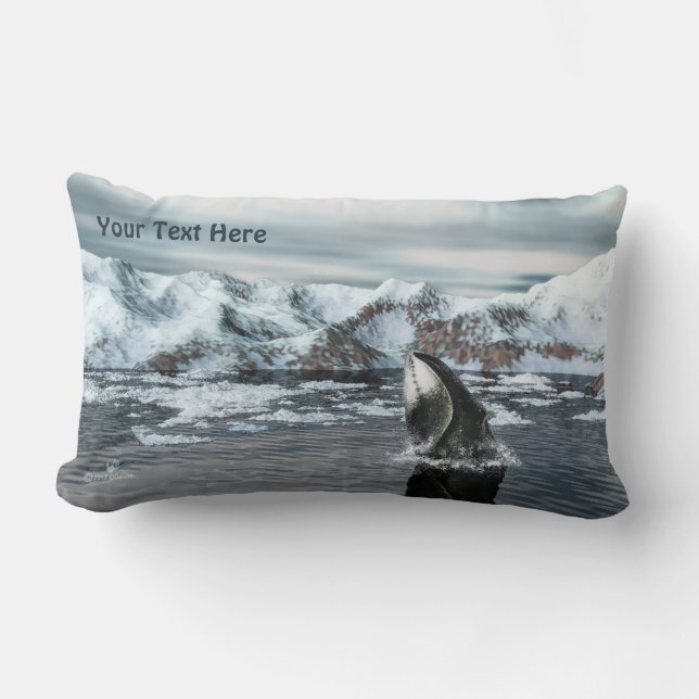 Bowhead Whale Lumbar Cushion (Front)