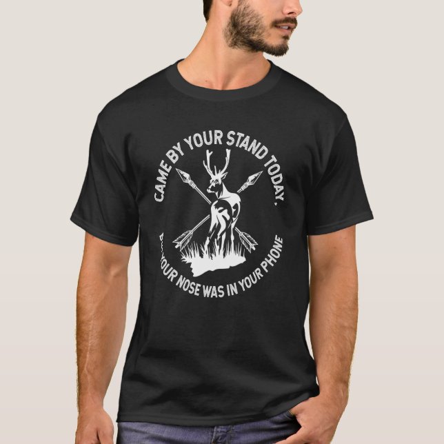 Bowhun  Archer Hunting Deer Hunter Bowhunt T-Shirt (Front)