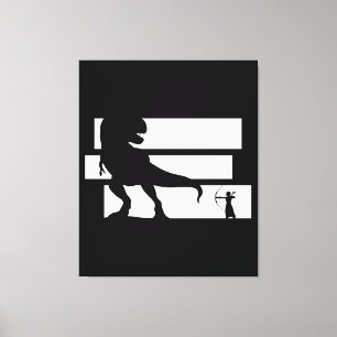 Bowhunting Dinosaurs Fantasy Archery Canvas Print