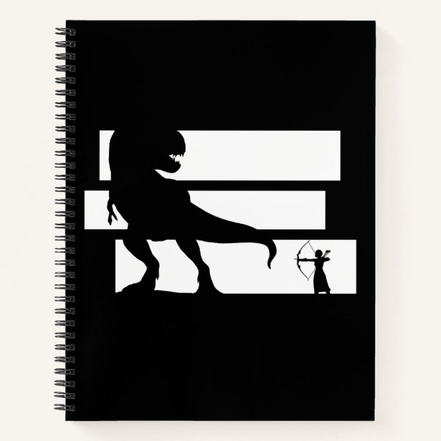 Bowhunting Dinosaurs Fantasy Archery Notebook (Front)