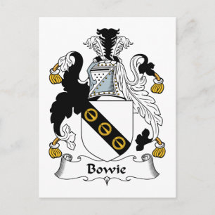 Bowie Family Crest Postcard