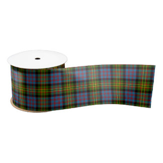 Bowie Scottish Tartan Pattern Satin Ribbon