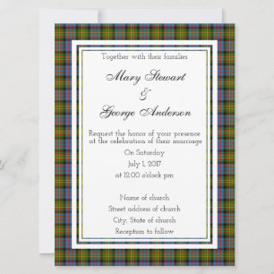 Bowie Scottish Wedding Invitation