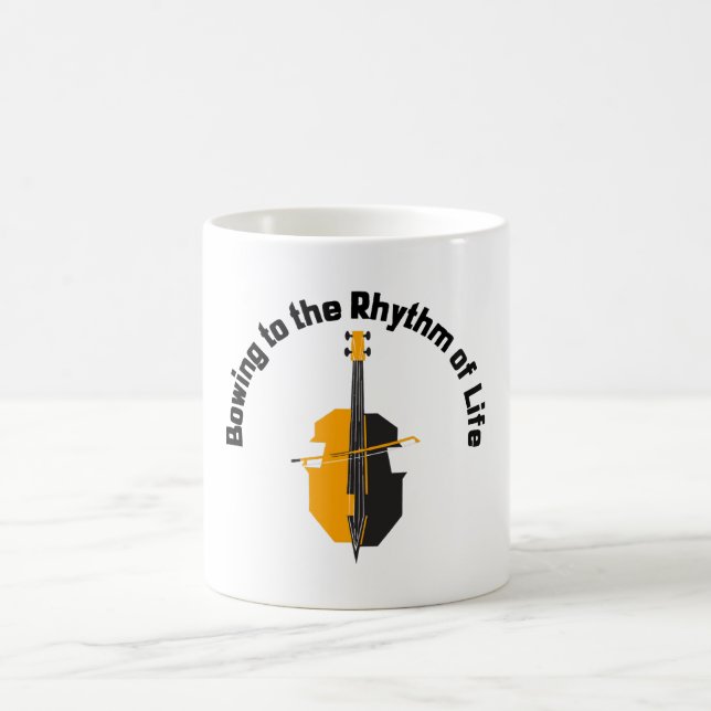 Bowing to the Rhythm of Life Cello Coffee Mug (Center)