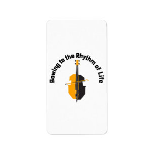 Bowing to the Rhythm of Life Cello Label