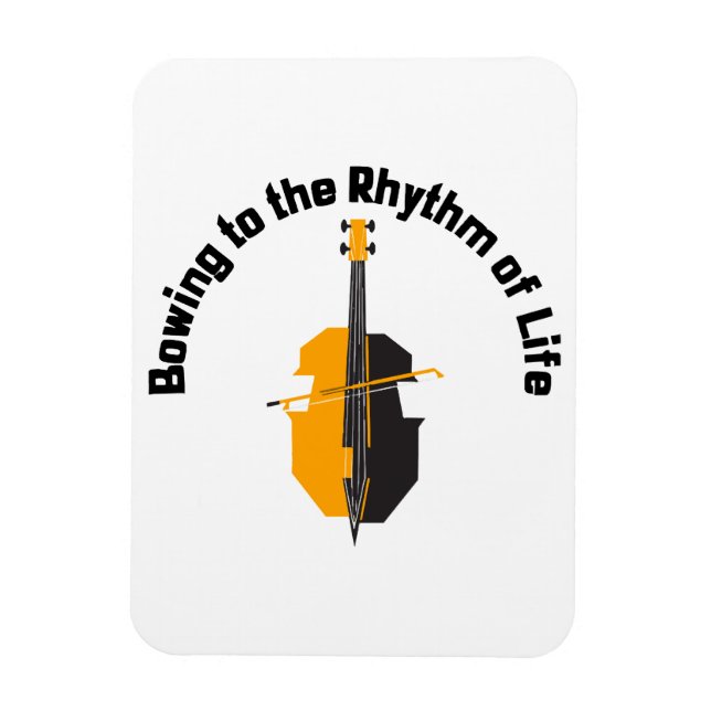 Bowing to the Rhythm of Life Cello Magnet (Vertical)