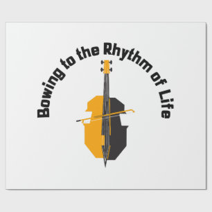 Bowing to the Rhythm of Life Cello Wrapping Paper