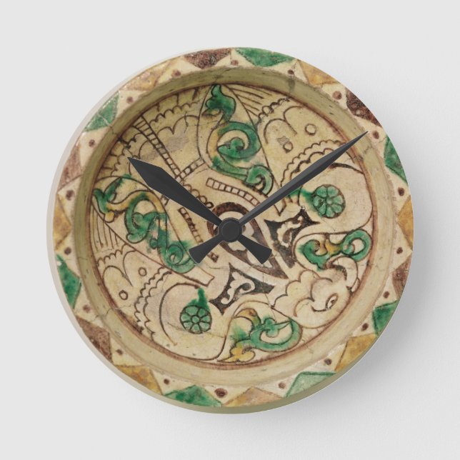 Bowl (earthenware) round clock (Front)