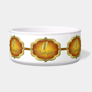 Bowl - Happy Thanksgiving - Corn