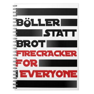 Bowl instead of bread! spiral notebook