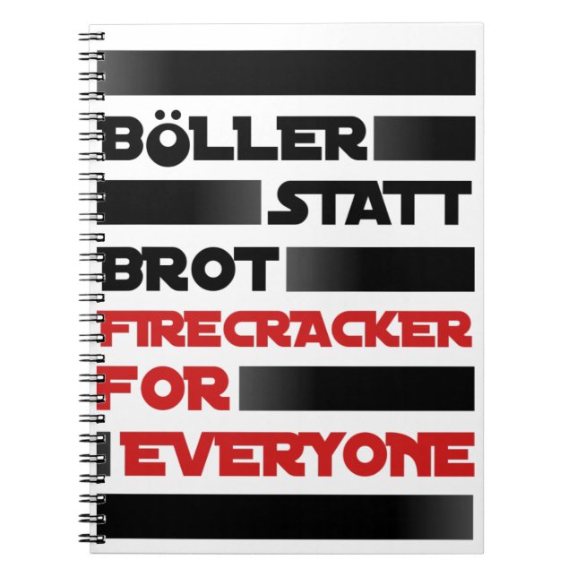Bowl instead of bread! spiral notebook (Front)