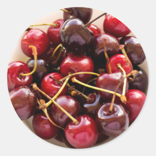 bowl of Cherries Classic Round Sticker