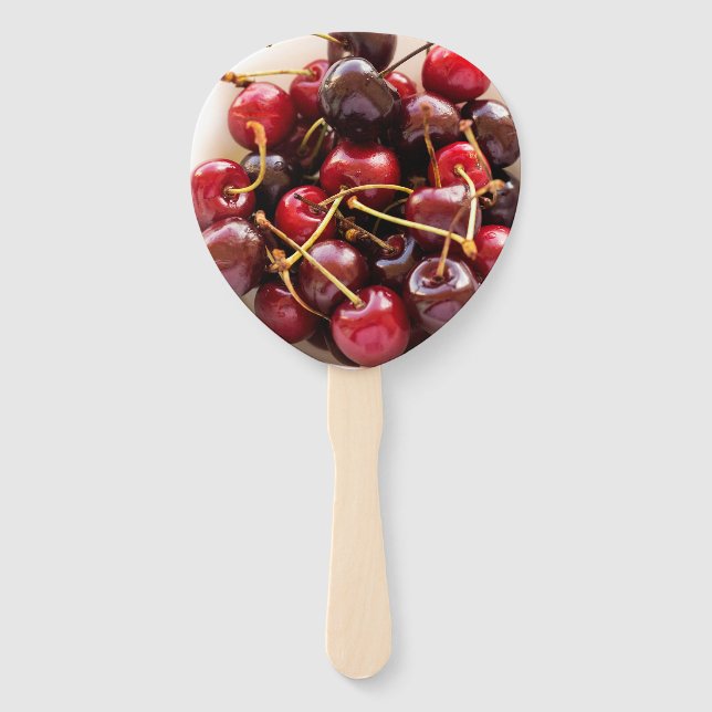 bowl of Cherries Hand Fan (Front)