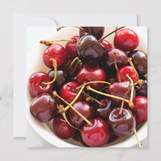bowl of Cherries Invitation (Front)