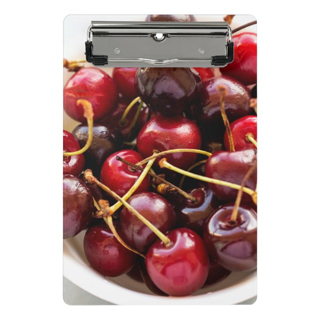 bowl of Cherries Mini Clipboard (Front)