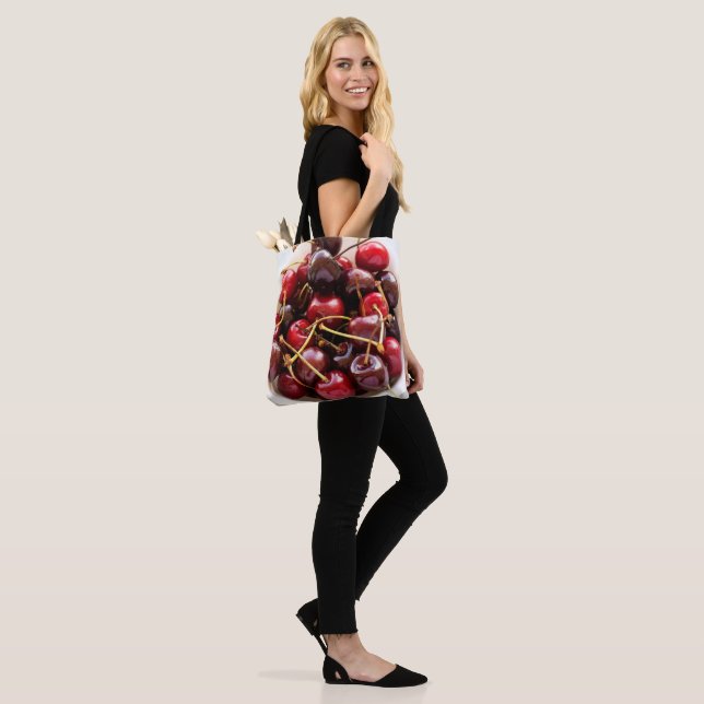 bowl of Cherries Tote Bag (On Model)
